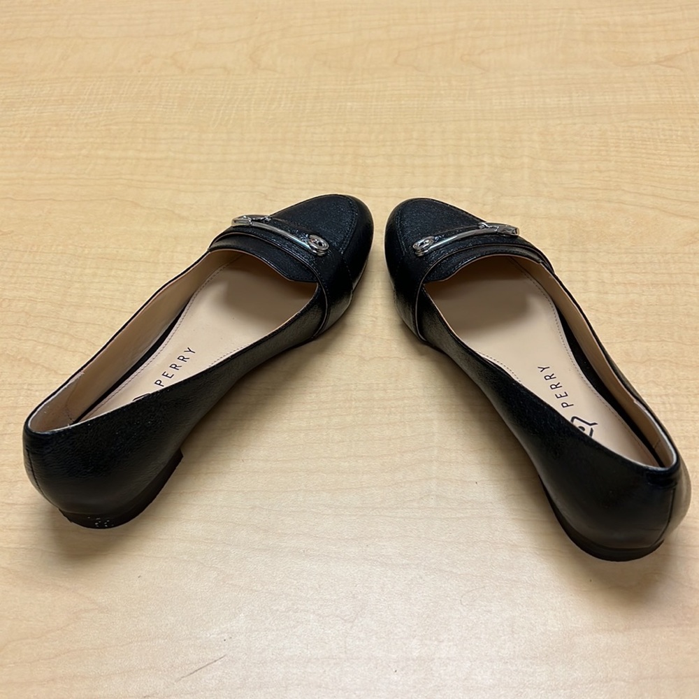 Katy Perry Black Silver The Pinz Slipper Loafer Flats,‎ size 7 - Picture 9 of 15